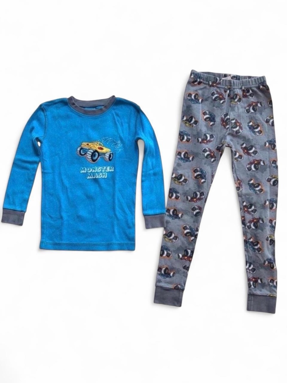 Kirkland Signature Boys 2-Piece Organic Cotton Pajamas Set - Monster Truck - 8